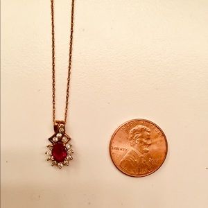 10k gold Ruby necklace